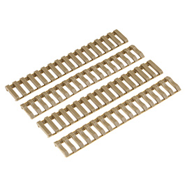 MP Airsoft Ladder Rail Cover 160mm 4er Set - Dark Earth