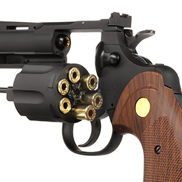 King Arms .357 Python 4 Zoll Revolver Vollmetall Gas 6mm BB schwarz Bild 5