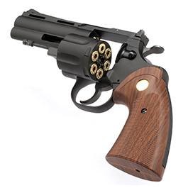 King Arms .357 Python 4 Zoll Revolver Vollmetall Gas 6mm BB schwarz Bild 7