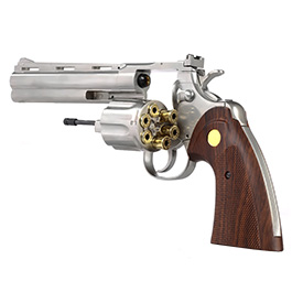King Arms .357 Python 6 Zoll Revolver Vollmetall Gas 6mm BB Chrome-Finish Bild 4