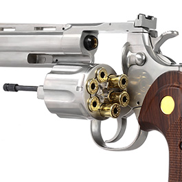 King Arms .357 Python 6 Zoll Revolver Vollmetall Gas 6mm BB Chrome-Finish Bild 5