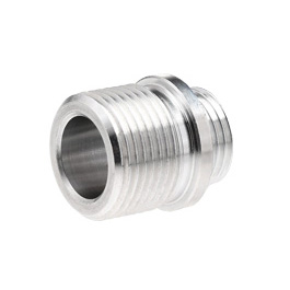 AiRReX Aluminium Schalldmpferadapter f. Pistolen 11mm+ auf 14mm- silber