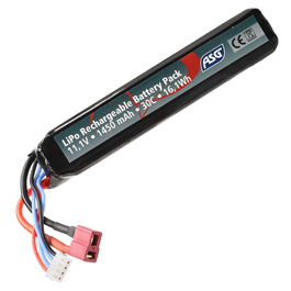 ASG LiPo Akku 11,1V 1450mAh 30C Stock-Tube Type m. T-Stecker Anschluss