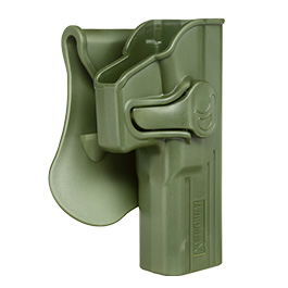 Amomax Tactical Holster Polymer Paddle für Glock 17 / 22 / 31 Rechts oliv Bild 1 xxx: