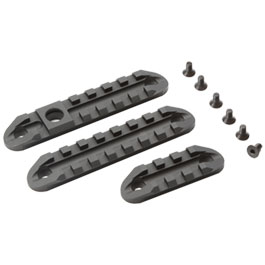 Action Army 21mm Aluminium Schienen Set (3 Stck) f. AAC 21 schwarz