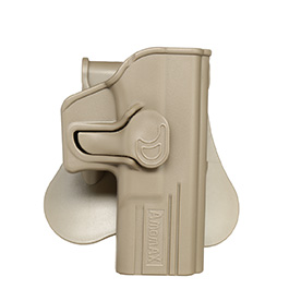 Amomax Tactical Holster Polymer Paddle für Glock 19 / 23 / 32 Rechts Flat Dark Earth