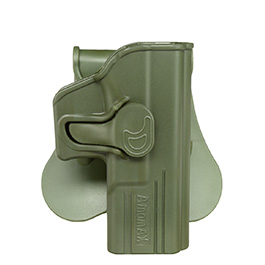 Amomax Tactical Holster Polymer Paddle fr Glock 19 / 23 / 32 Rechts oliv