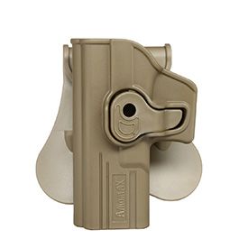 Amomax Tactical Holster Polymer Paddle fr Airsoft G-Modelle Links Flat Dark Earth