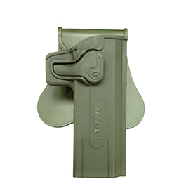 Amomax Tactical Holster Polymer Paddle fr STI Hi-Capa 2011 Rechts oliv