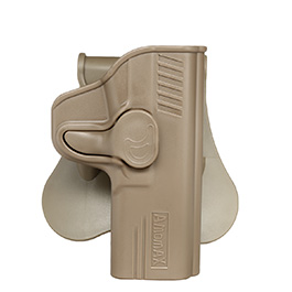 Amomax Tactical Holster Polymer Paddle für S&W M&P 9mm Rechts Flat Dark Earth