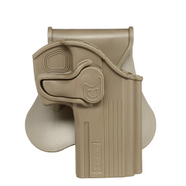 Amomax Tactical Holster Polymer Paddle für CZ 75D Compact / Taurus 24/7 Rechts Flat Dark Earth