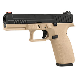 KJ Works KP-13 mit Metallschlitten GBB 6mm BB tan / schwarz