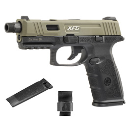 ICS BLE XFG mit Metallschlitten GBB 6mm BB oliv / schwarz