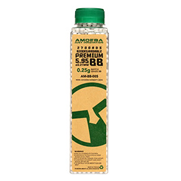 Ares Amoeba Match Grade BIO Premium BBs 0,25g 2.700 Flasche weiss