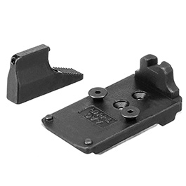 Action Army AAP-01 Stahl RMR Sight Direkthalterung inkl. Visierung vorne schwarz