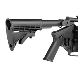 ICS MGL 40mm Airsoft Revolver-Granatwerfer Long Rail System Version schwarz - Long Barrel Bild 10