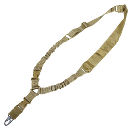 Amomax 1-Punkt Tragegurt Dual Bungee Universal HD Tactical gepolstert Coyote Brown