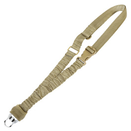 Amomax 1-Punkt Tragegurt Dual Bungee Universal HD Tactical mit Mash-Hook Coyote Brown