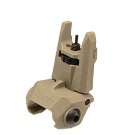 ICS CFS Polymer Flip-Up Front Sight f. 21mm Schienen Tan