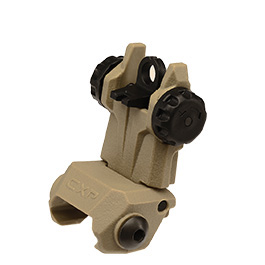 ICS CFS Polymer Flip-Up Rear Sight f. 21mm Schienen Tan