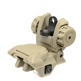 ICS CXP Polymer Flip-Up Rear Sight f. 21mm Schienen Tan