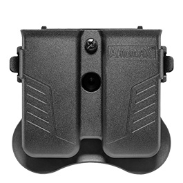 Amomax Doppel-Magazinholster Polymer Paddle f. Single- / Double-Stack Magazine schwarz