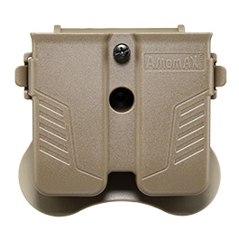 Amomax Doppel-Magazinholster Polymer Paddle f. Single- / Double-Stack Magazine Flat Dark Earth