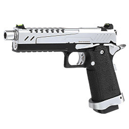 Vorsk Airsoft Hi-Capa 5.1 Split-Slide Vollmetall GBB 6mm BB chrome / schwarz