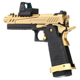 Kleinbild 8 Vorsk Airsoft Hi-Capa 5.1 Split-Slide mit HD5141 LPZ Vollmetall GBB 6mm BB gold / schwarz