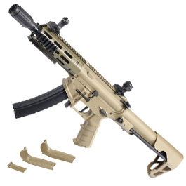 King Arms PDW 9mm SBR M-LOK Polymergehuse S-AEG 6mm BB Dark Earth