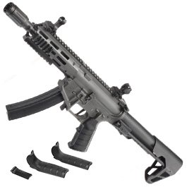 King Arms PDW 9mm SBR M-LOK Polymergehuse S-AEG 6mm BB Urban Grey