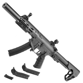 King Arms PDW 9mm SBR SD M-LOK Polymergehuse S-AEG 6mm BB Urban Grey