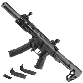 King Arms PDW 9mm SBR M-LOK SD Polymergehäuse S-AEG 6mm BB schwarz