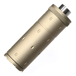 Acetech Lighter BT Aluminium Silencer Mini Tracer Unit / Chronograph inkl. LiPo Akku 11mm+ / 14mm- Tan Bild 2
