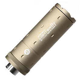 Acetech Lighter BT Aluminium Silencer Mini Tracer Unit / Chronograph inkl. LiPo Akku 11mm+ / 14mm- Tan Bild 3