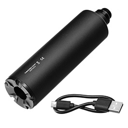 Acetech Lighter R Aluminium Silencer Mini Tracer Unit inkl. LiPo Akku 11mm+ / 14mm- schwarz