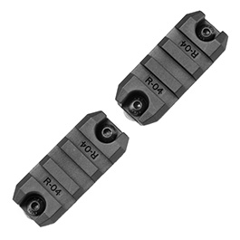 Ares M-Lok 21mm Polymer-Schienen Set 3 Slots / 50mm (2 Stck) schwarz