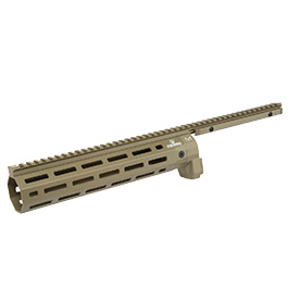 Ares Amoeba M-LOK CNC Aluminium Railed Handguard f. Striker Gewehrserie Dark Earth