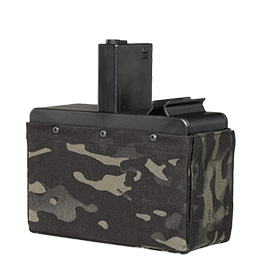 G&G M4 / M16 LMG Box-Magazin Hi-Cap 2500 Schuss Multicam Black - elektrisch