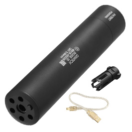 Madbull / Gemtech G5 Aluminium Silencer mit Tracer Unit inkl. FH 14mm- schwarz