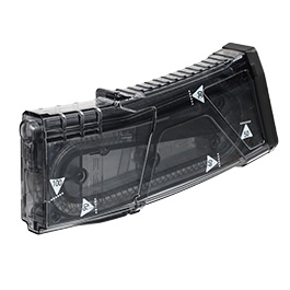 G&G M4 / M16 Competition Polycarbonate-Magazin Mid-Cap 105 Schuss grau-transparent