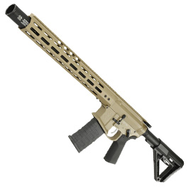 APS / EMG Noveske 13.5 Zoll Infidel Gen. 4 eSilver Edge SDU-MosFet 2.0 Vollmetall S-AEG 6mm BB Tan