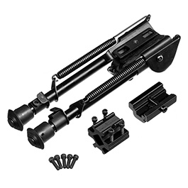 CCOP USA Multi-Function Zweibein mit 21mm / Sniper / Lauf Halterung 190 - 295 mm schwarz