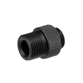 G&G Aluminium Silencer Adapter 12mm- Innen auf 14mm- Auen schwarz