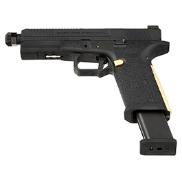 Kleinbild 5 EMG / Salient Arms Int. BLU Threaded Barrel mit Metallschlitten GBB 6mm BB schwarz / gold