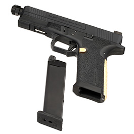 Kleinbild 6 EMG / Salient Arms Int. BLU Threaded Barrel mit Metallschlitten GBB 6mm BB schwarz / gold