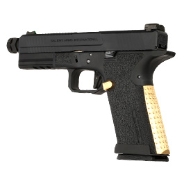 Kleinbild 8 EMG / Salient Arms Int. BLU Threaded Barrel mit Metallschlitten GBB 6mm BB schwarz / gold