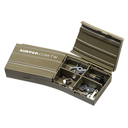AIM Top M4 Magazin-Style Sortierbox / Accessory Box Dark Earth