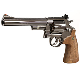 Smith & Wesson Model 29 6,5 Zoll Vollmetall CO2 Revolver 6mm BB Black-Chrome-Finish