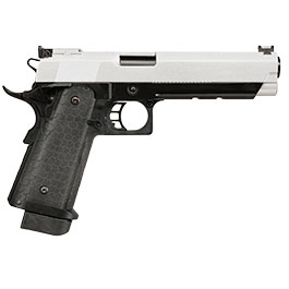 Kleinbild 5 Double Bell Hi-Capa 5.1 Airsoftpistole Vollmetall CO2BB 6mm BB silber / schwarz inkl. Pistolenkoffer